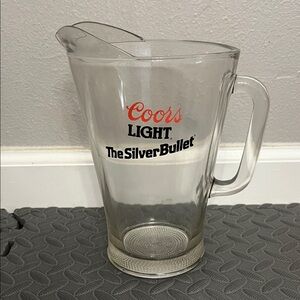 Coors light the silver bullet Glass Pitcher - Clear